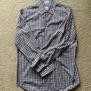Black & Pink Large Peter Milar Dress Shirt